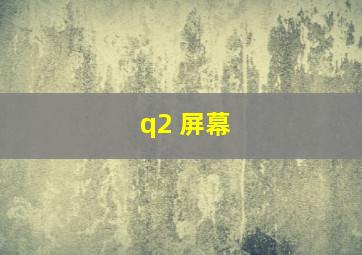 q2 屏幕